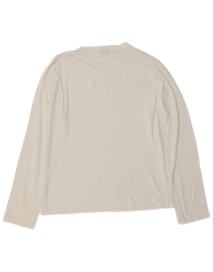 Ανδρικό μπλουζάκι LEVI'S μακρυμάνικο μεγάλο λευκό βαμβακερό