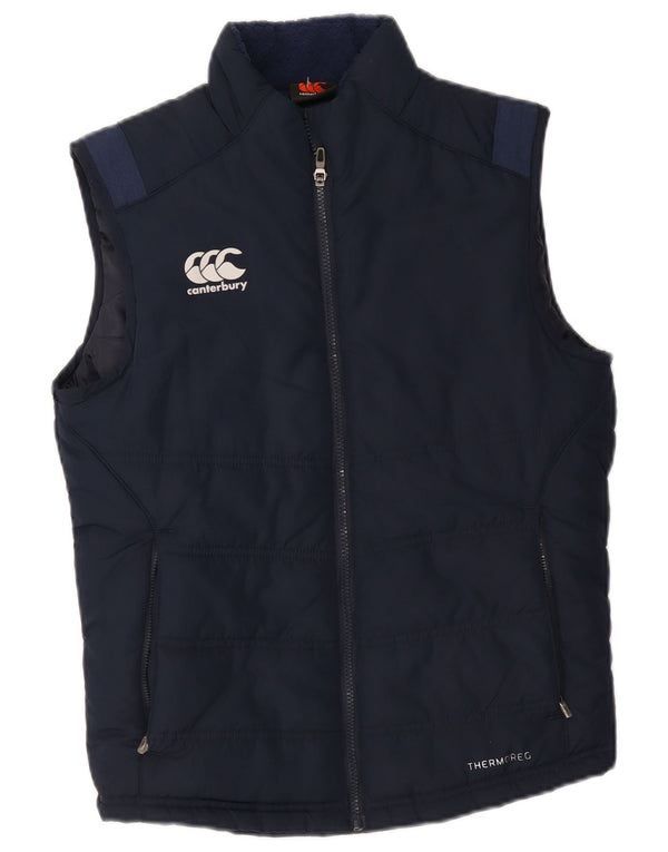 Canterbury Mens Graphic Gilet UK 34 XS Navy Blue Polyester