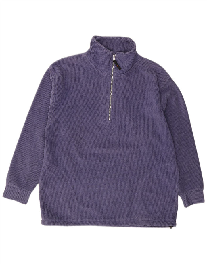 WYNNSTER Mens Aspen Zip Neck Sweatshirt Jumper Medium Navy Blue Polyester