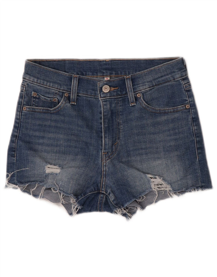 Γυναικείο τζιν σορτς Levi's Distressed W26 Small Blue