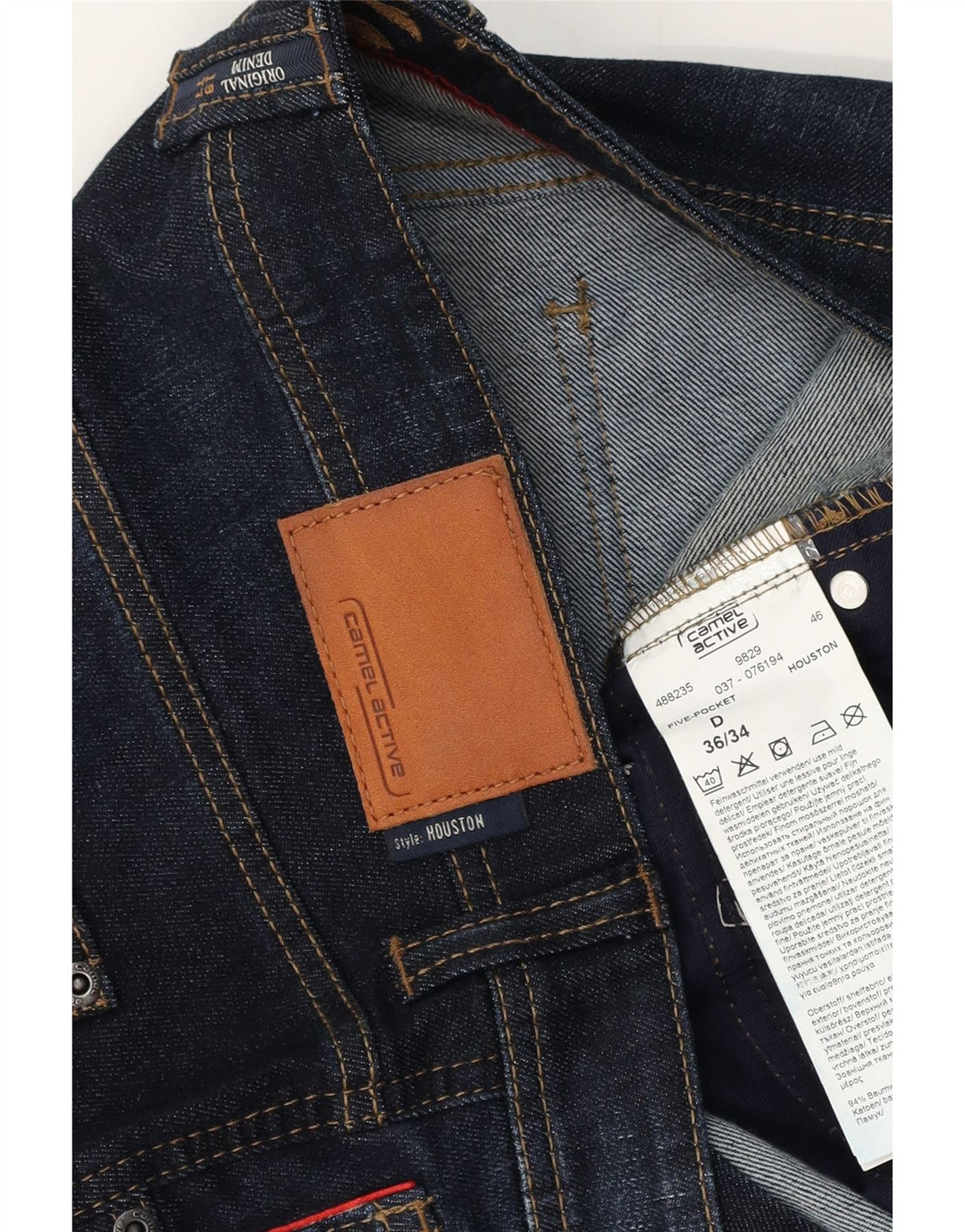 CAMEL ACTIVE Ανδρικά Houston Slim Jeans W36 L34 Navy Blue Cotton