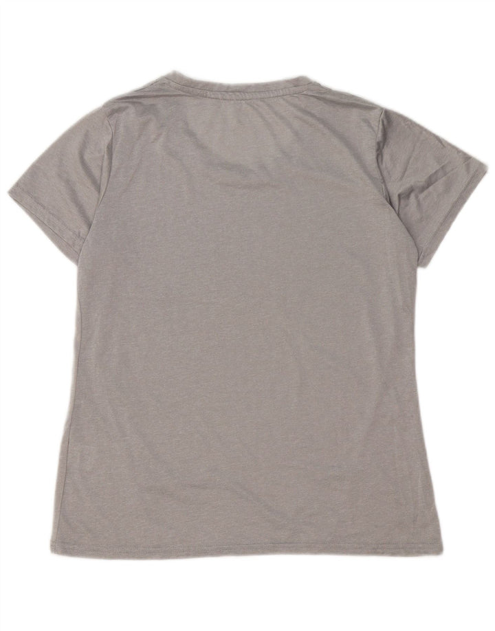 REEBOK Γυναικείο T-Shirt Top UK 16 Large Grey Polyester