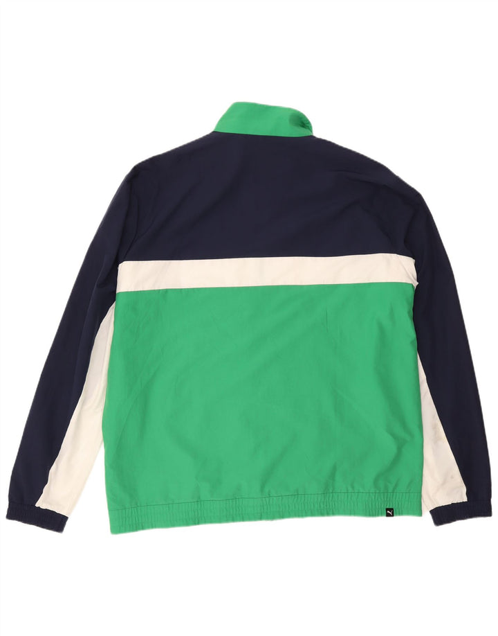 Ανδρική φόρμα Puma Top Jacket 2XL Navy Blue Colorblock Polyester