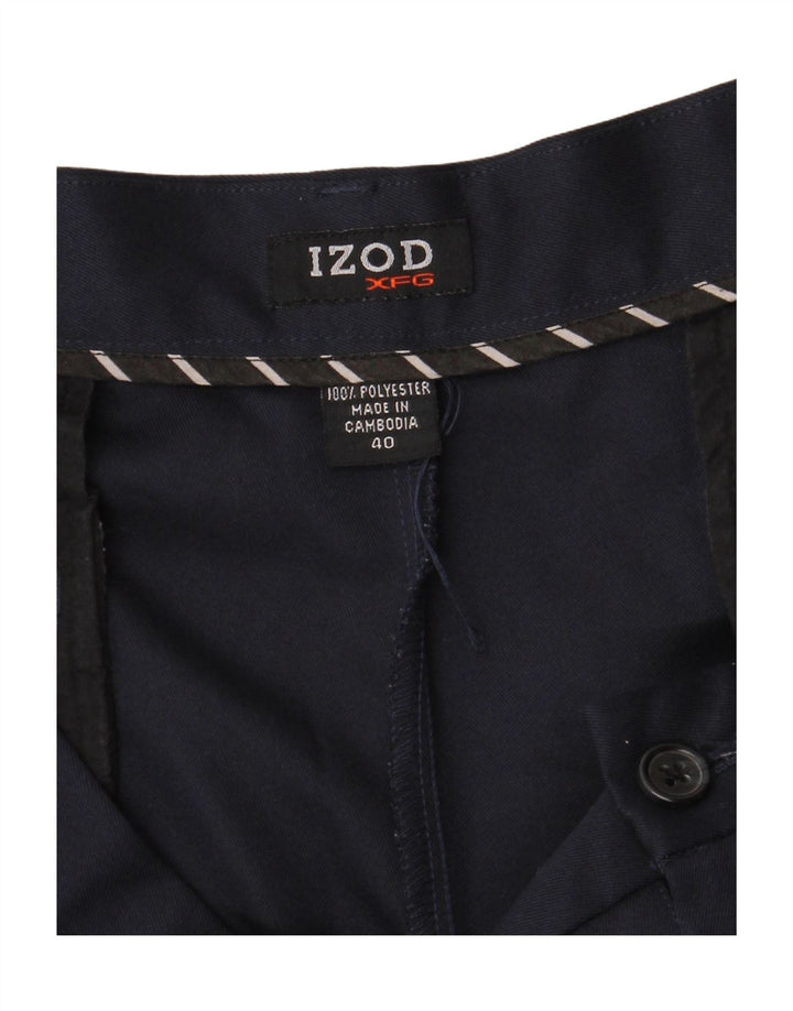Izod Ανδρικό σορτς Chino με καρφίτσες W40 XL Navy Blue Polyester