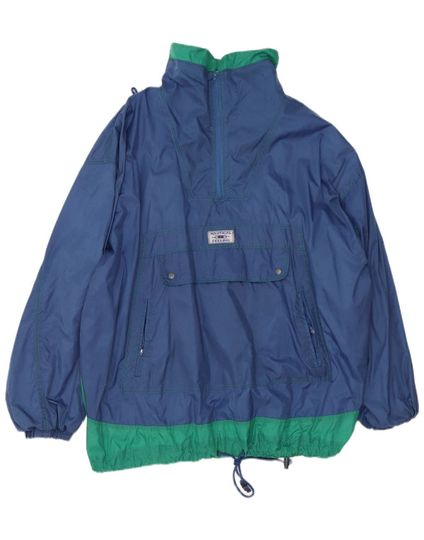 Ανδρικό μπουφάν βροχής Marcel Clair Loose Fit UK 42 XL Navy Blue Colorblock