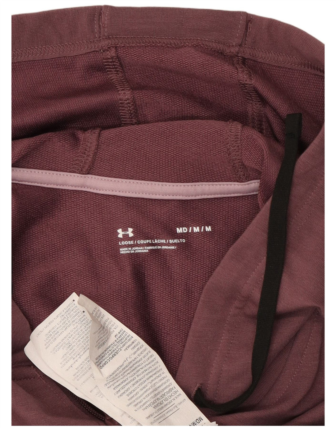 Γυναικείο πουλόβερ UNDER Armour με φερμουάρ UK 14 Medium Maroon Colourblock