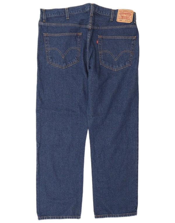 Levi's Mens 505 Straight Jeans W40 L30 Blue Cotton