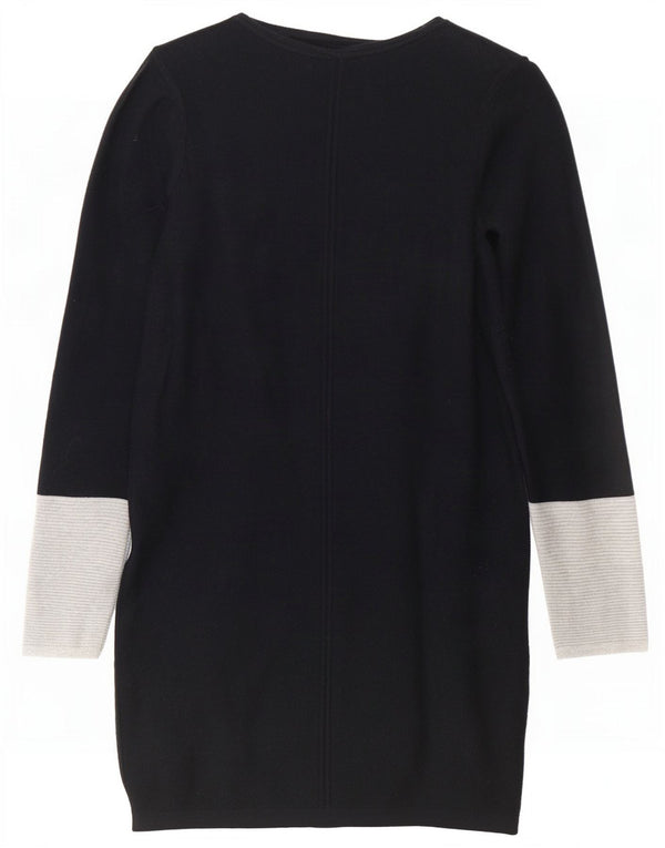 Γυναικείο μακρυμάνικο φόρεμα Marks & Spencer UK 6 XS Black Colourblock