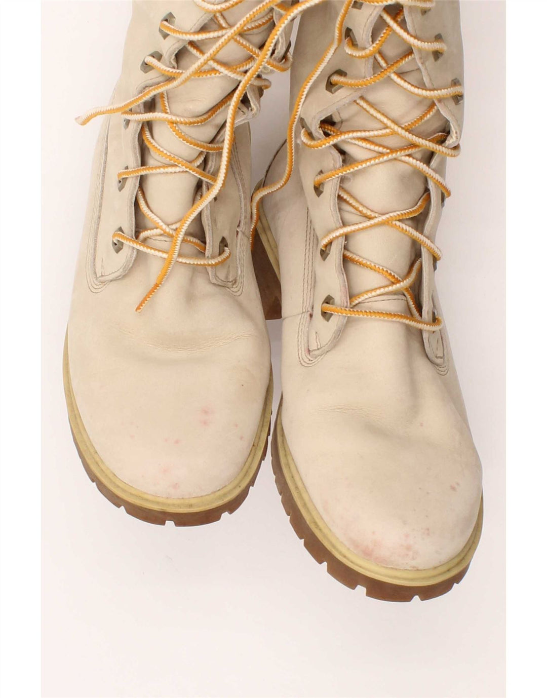 Timberland Γυναικείες Δερμάτινες Μπότες Γόνατο UK Size 6 Μπεζ δέρμα