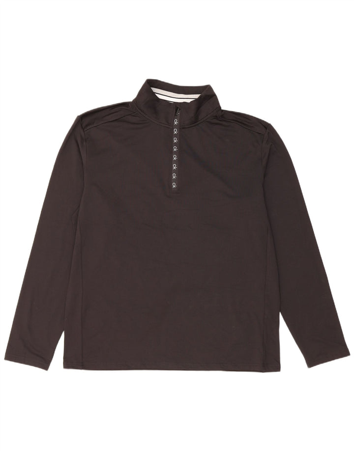 Calvin Klein Ανδρική φόρμα πουλόβερ με φερμουάρ Golf Top XL Μαύρο Πολυεστέρας