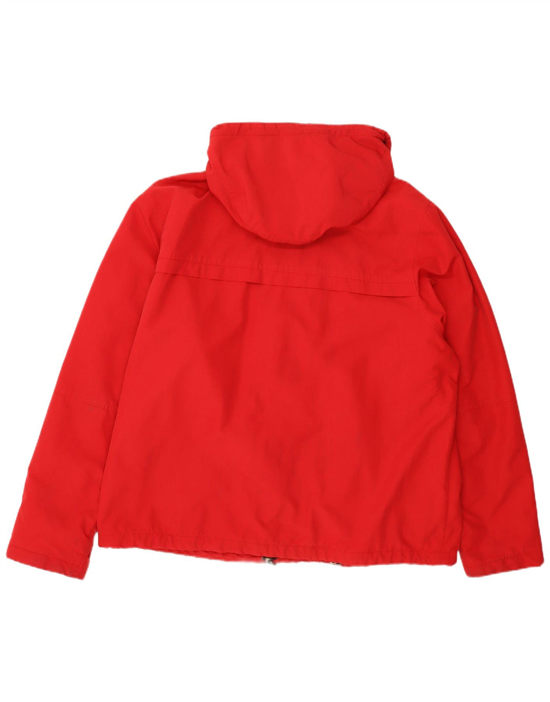 Ανδρικό μπουφάν με κουκούλα LANDS END UK 42 XL κόκκινο νάιλον