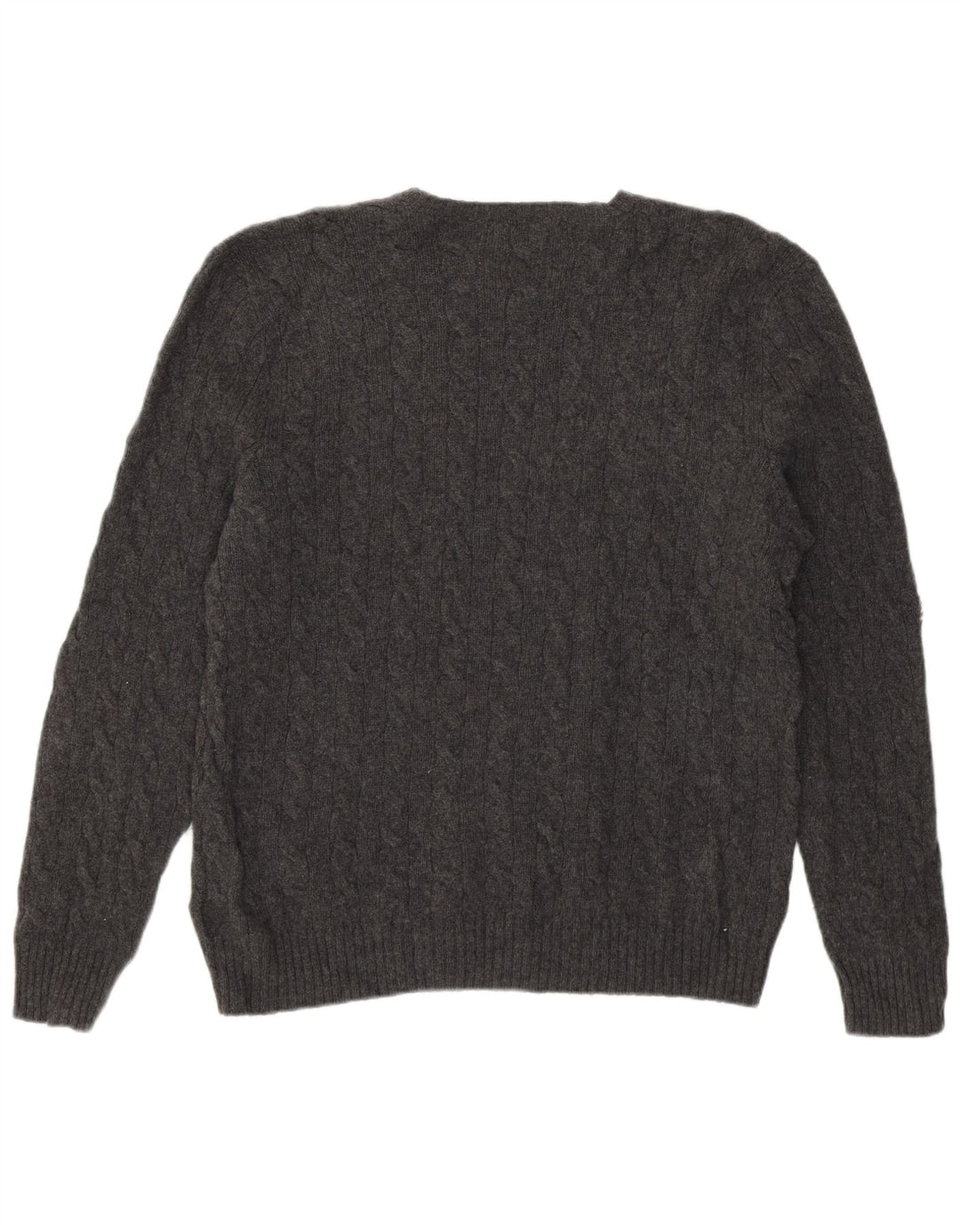 Polo Ralph Lauren Ανδρικό πουλόβερ με λαιμόκοψη XL Γκρι μαλλί