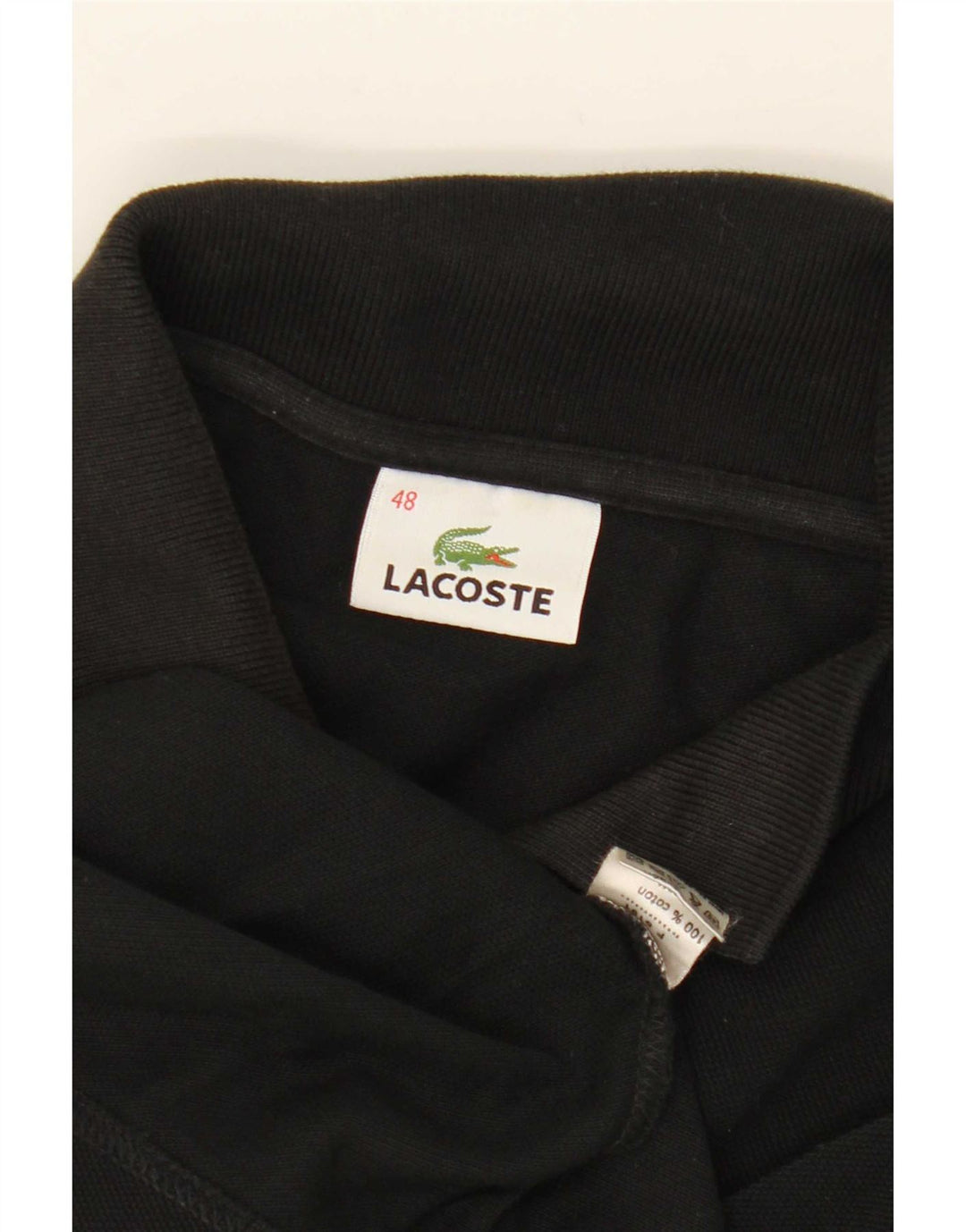 Γυναικείο Αμάνικο Πόλο Μπλουζάκι Lacoste Μέγεθος 48 XL Μαύρο