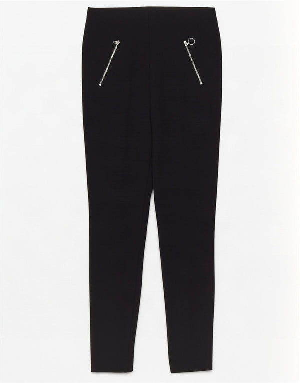 Marks & Spencer Γυναικεία Skinny Casual Παντελόνια UK 10 Small W28 L28 Black