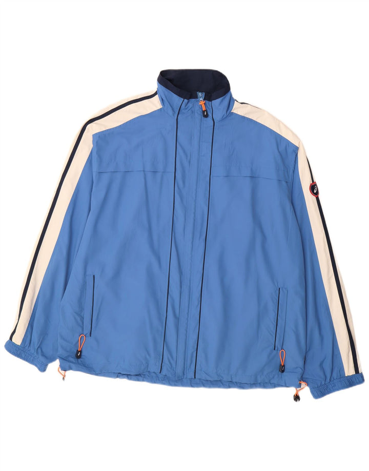 Ανδρική φόρμα Asics Top Jacket 2XL Blue Colourblock Polyester