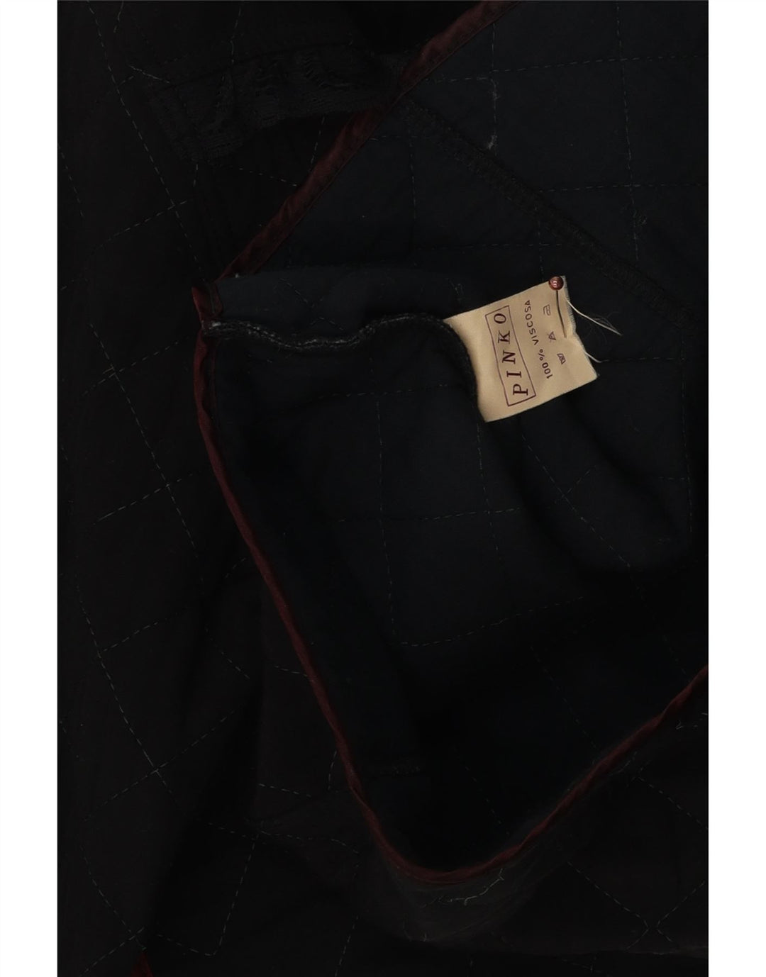 Pinko Γυναικείο Καπιτονέ μπουφάν Bolero UK 14 μεσαία μαύρη βισκόζη