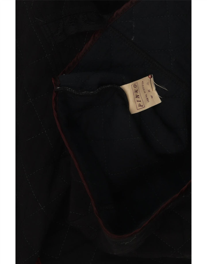 Pinko Γυναικείο Καπιτονέ μπουφάν Bolero UK 14 μεσαία μαύρη βισκόζη