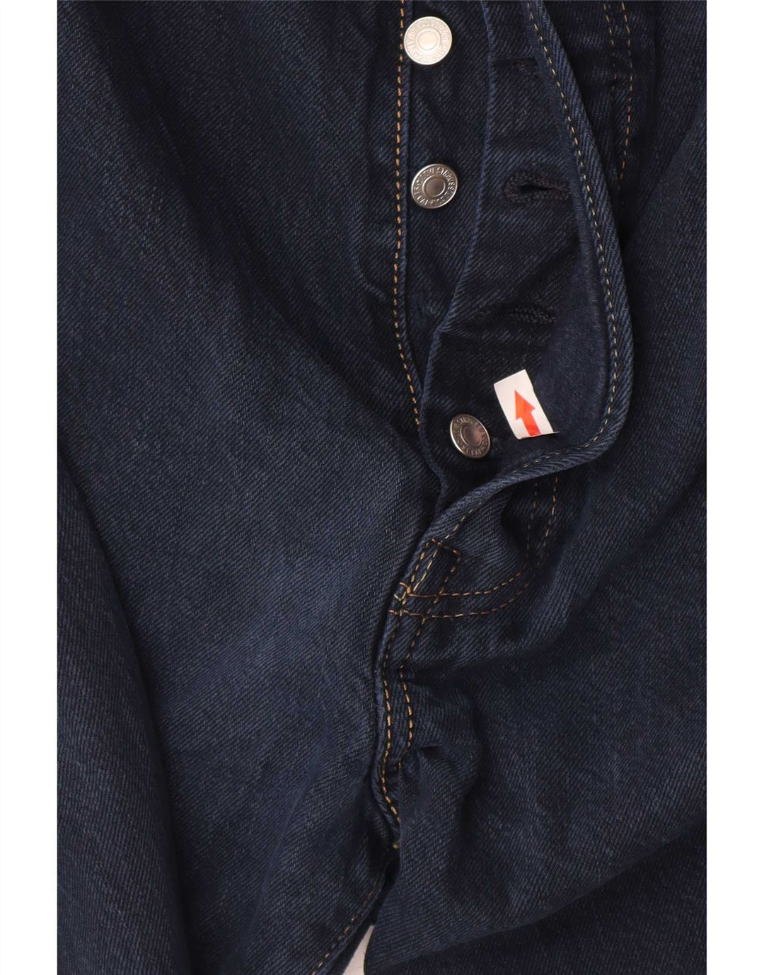 Levi's Mens 501 Straight Jeans W42 L32 Navy Blue