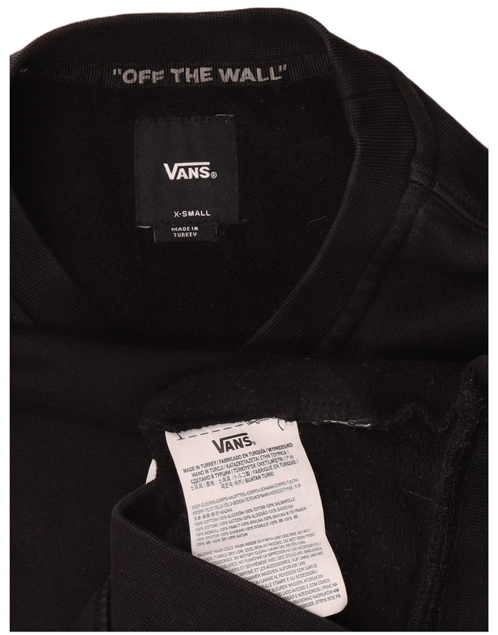 Ανδρική γραφική φούτερ Vans Off The Wall Jumper XS Μαύρο βαμβακερό