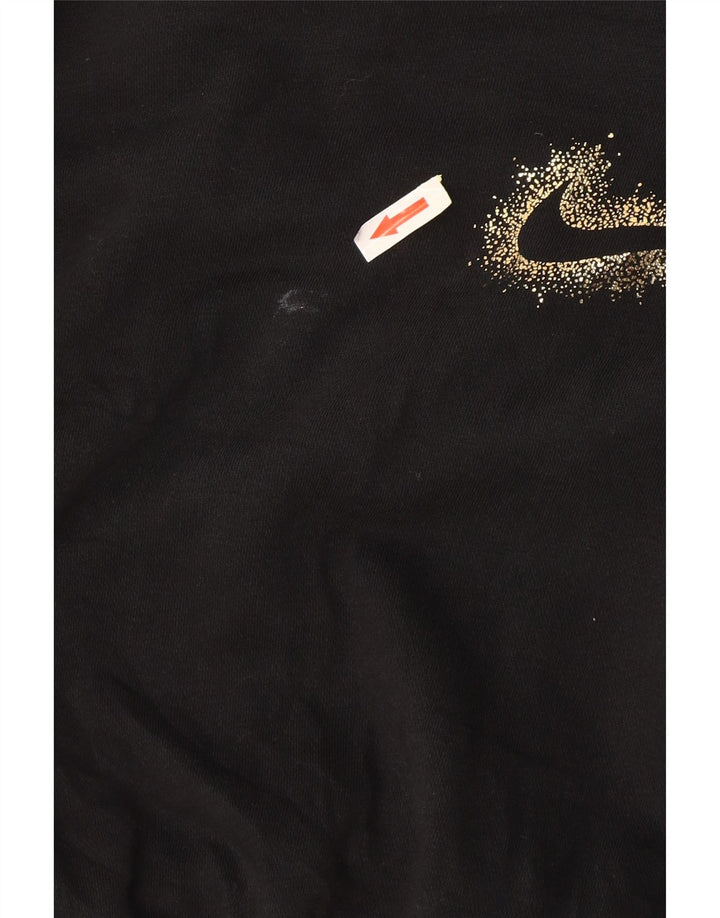 Nike Nike Crop Hoodie Jumper UK 10 Small Black