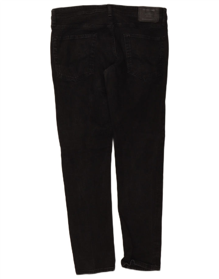 Jack & Jones Ανδρικό GLENN Slim Jeans W36 L32 Μαύρο βαμβακερό