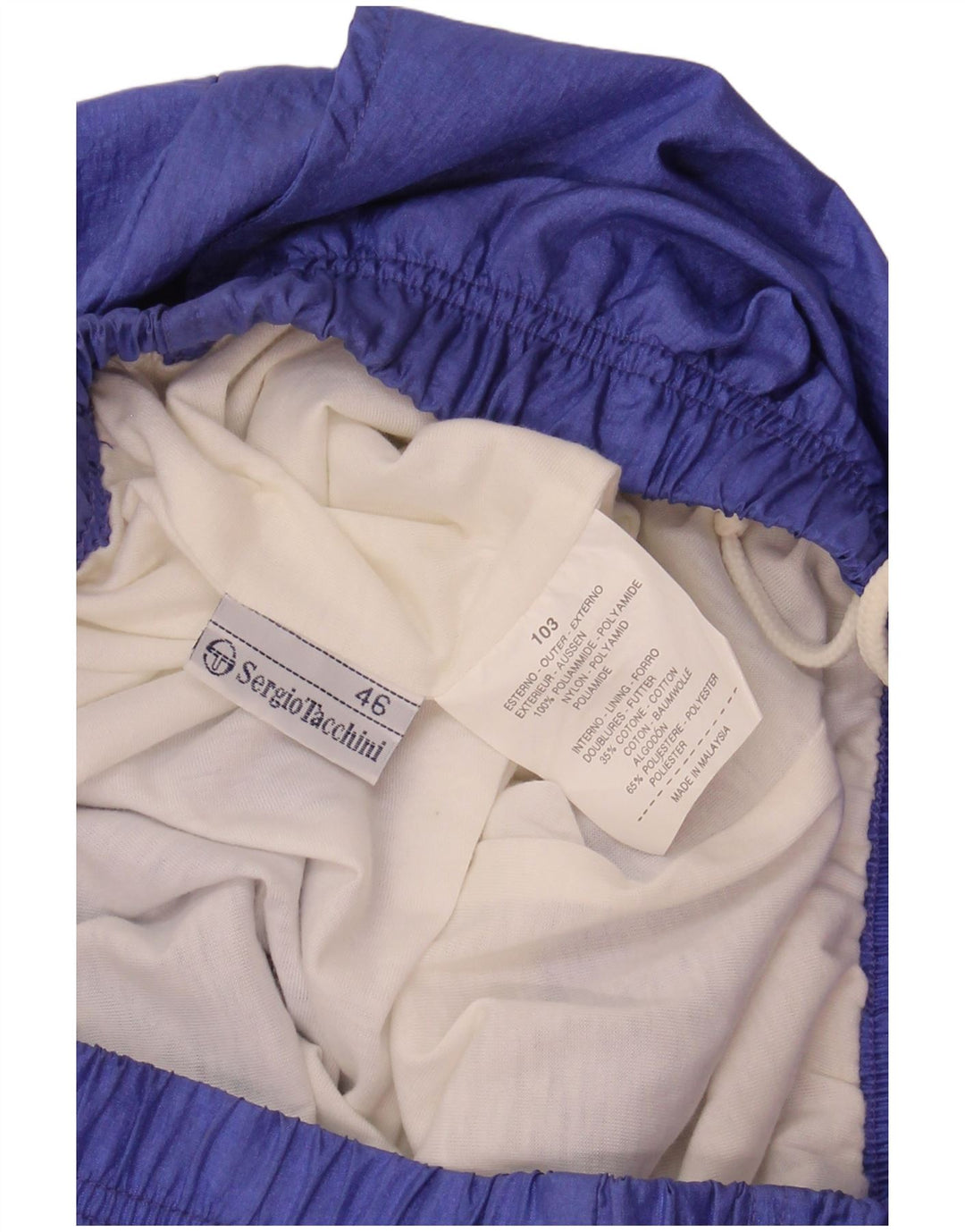 SERGIO TACCHINI Ανδρική αθλητική φόρμα παντελόνι Joggers IT 46 Small Blue Nylon