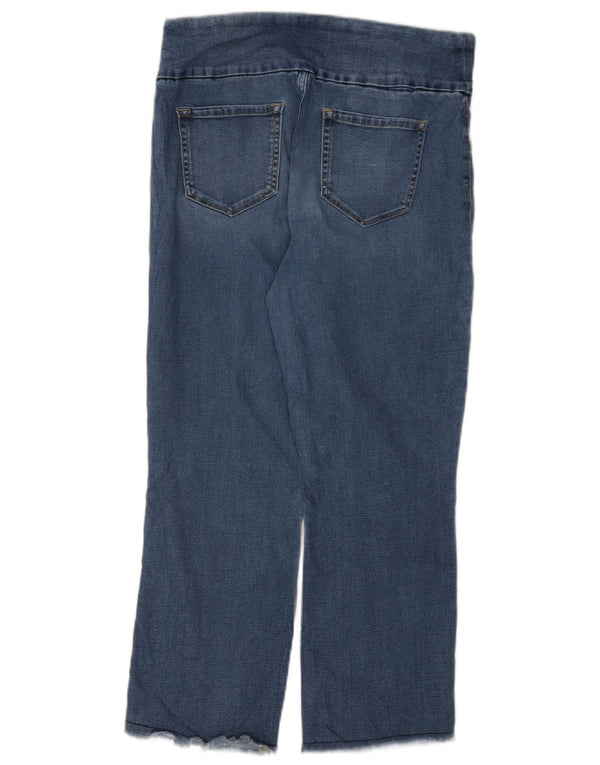 LEE Γυναικείο Γλυπτικό Ψηλόμεσο, Κομμένο Τζιν W30 L24 Μπλε