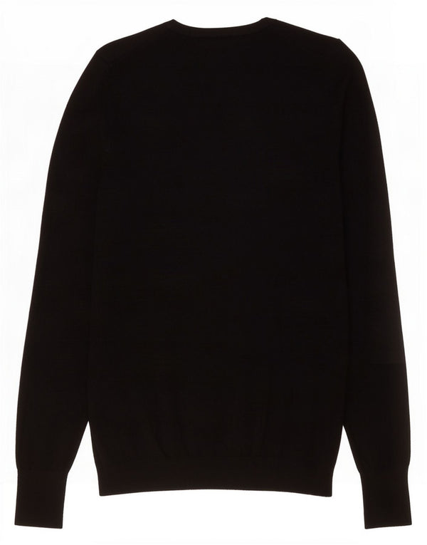 Ανδρικό πουλόβερ Zara Boat Neck Jumper Small Black Viscose