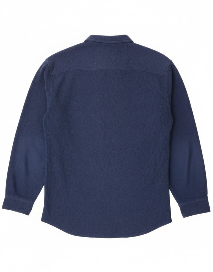 Fila Ανδρικό πουκάμισο Fleece IT 46 Small Navy Blue Polyester