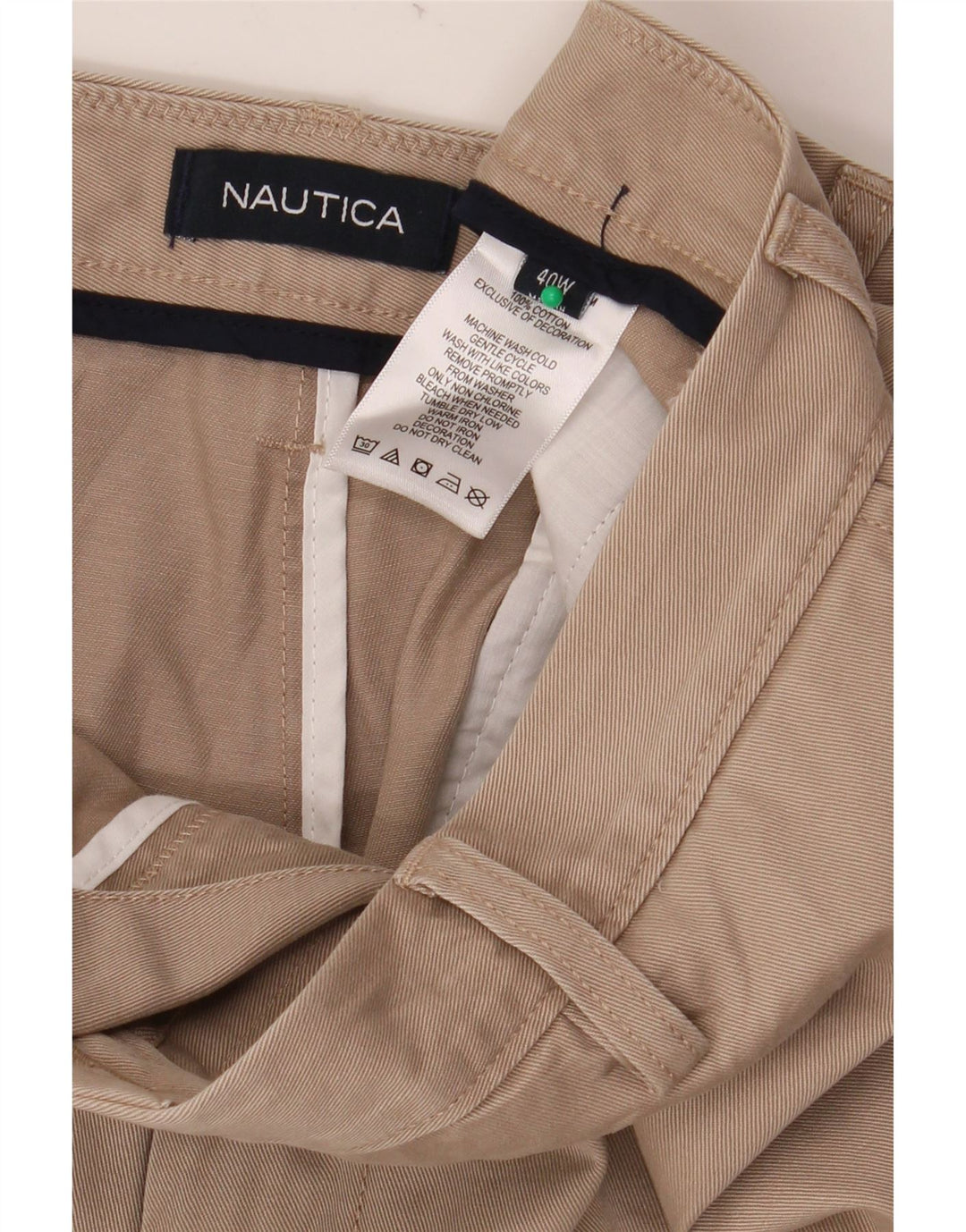 NAUTICA Ανδρικό σορτς Chino W40 XL Μπεζ βαμβακερό