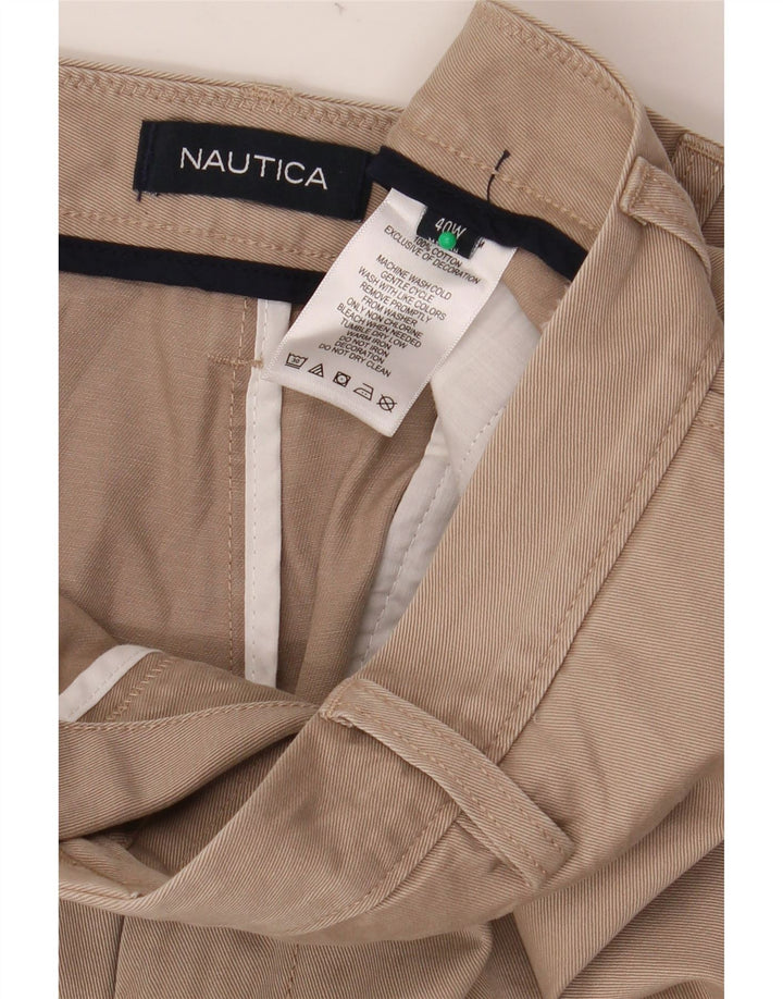 NAUTICA Ανδρικό σορτς Chino W40 XL Μπεζ βαμβακερό
