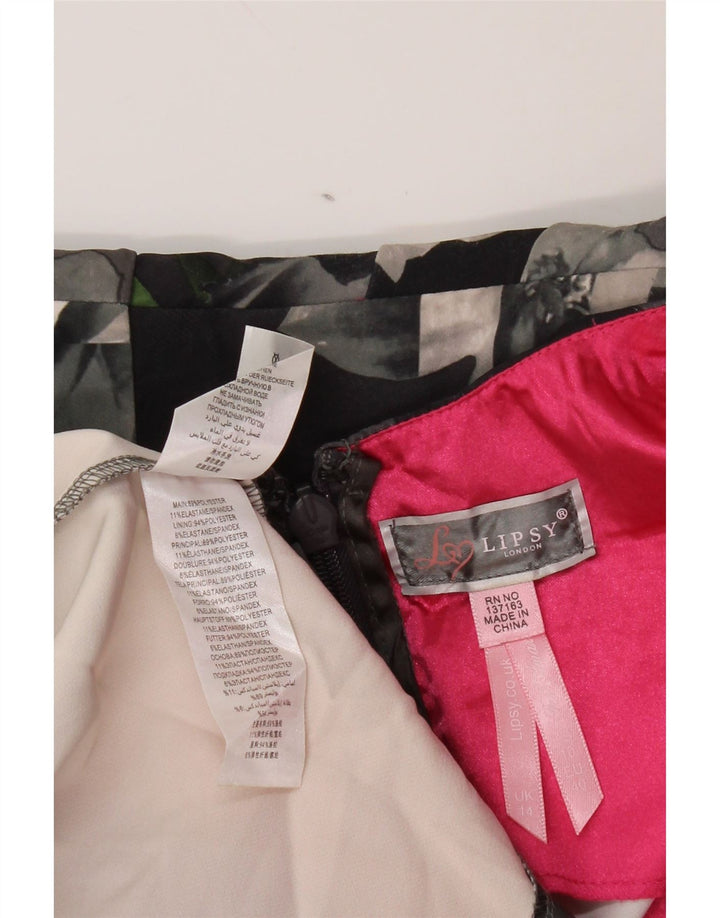 Γυναικείο φόρεμα με θήκη LIPSY UK 14 Medium Grey Floral Polyester