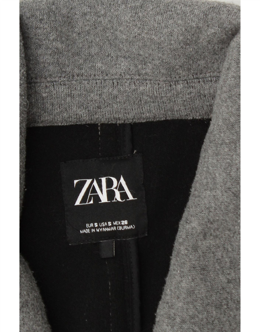 Zara Γυναικείο Παλτό UK 10 Small Grey