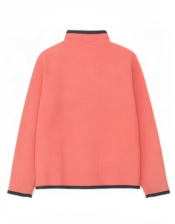 Weird Fish γυναικείο φερμουάρ Fleece Jumper UK 16 Large Pink Polyester