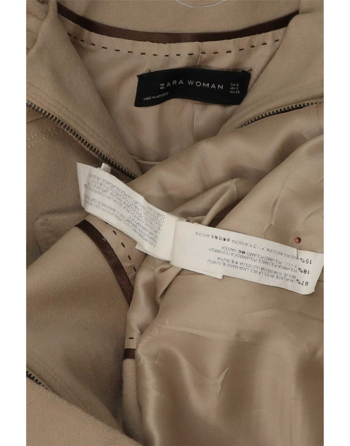 Zara Γυναικεία καμπαρντίνα UK 10 Small Grey Wool