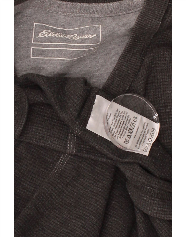 EDDIE BAUER Mens Top Long Sleeve XL Grey Cotton Vintage Eddie Bauer and Second-Hand Eddie Bauer from Messina Hembry 