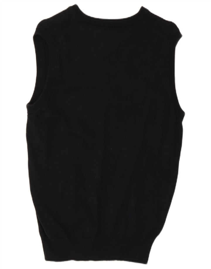 Chaps Ανδρικό γιλέκο Tank Top Μικρό μαύρο βαμβακερό