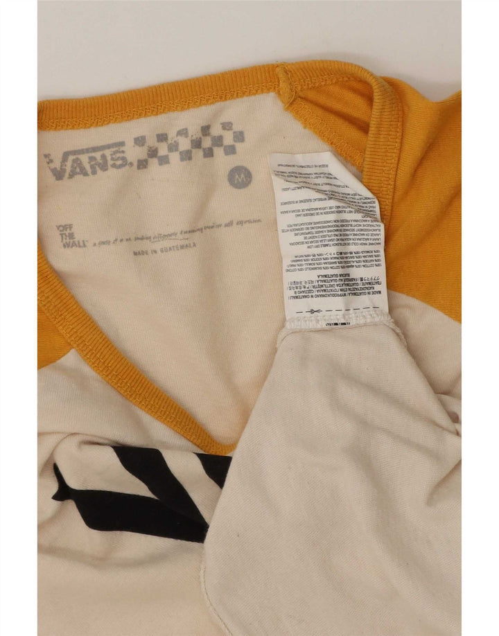 Ανδρικό γραφικό T-Shirt Vans Τοπ, μεσαίο λευκό χρώμα, βαμβακερό