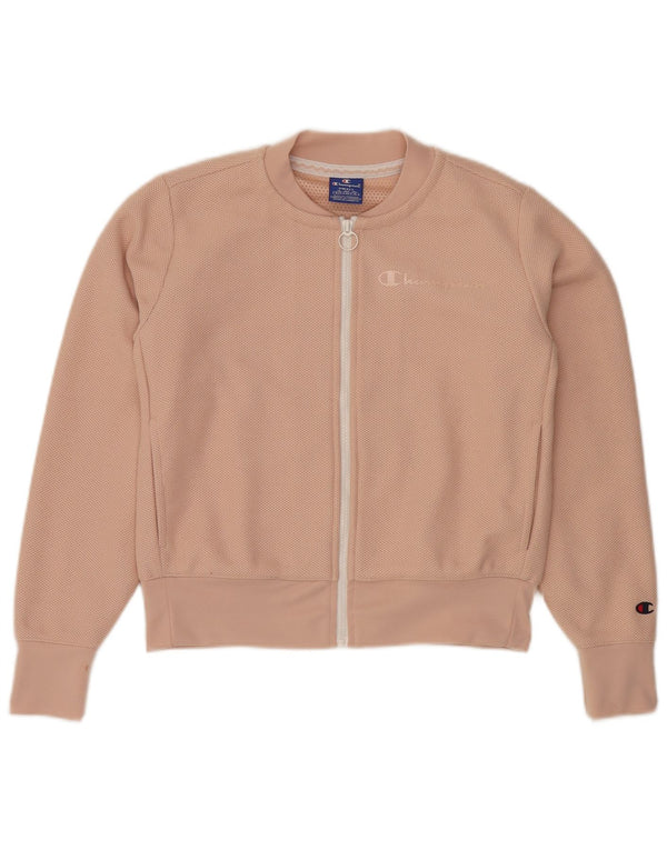 CHAMPION Γυναικεία Crop Oversized αθλητική φόρμα Top Jacket UK 10 Small Pink
