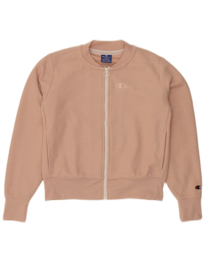 CHAMPION Γυναικεία Crop Oversized αθλητική φόρμα Top Jacket UK 10 Small Pink