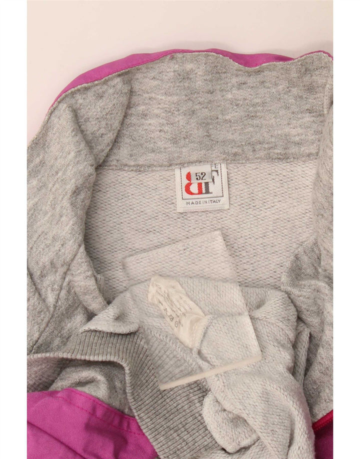 Belfe & Belfe ανδρικό φούτερ με φερμουάρ Jumper IT 52 Large Grey Colourblock
