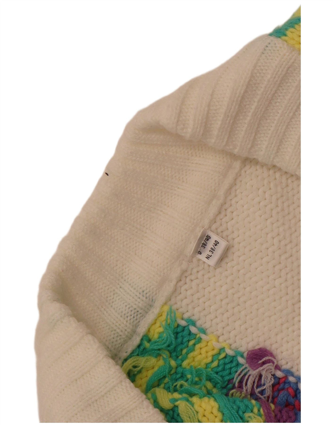 Vintage γυναικεία ζακέτα EU 38/40 μεσαία πολύχρωμη γεωμετρική