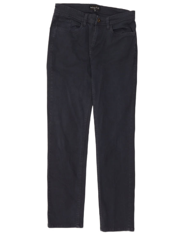 Weird Fish Mens Slim Casual Παντελόνι W32 L31 Navy Blue
