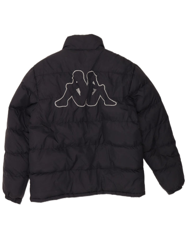 KAPPA Ανδρικό γραφικό μπουφάν UK 40 Large Navy Blue Polyester