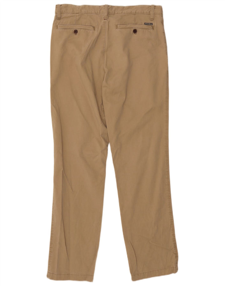 EDDIE BAUER Ανδρικό λεπτό παντελόνι Chino W34 L34 Μπεζ βαμβακερό