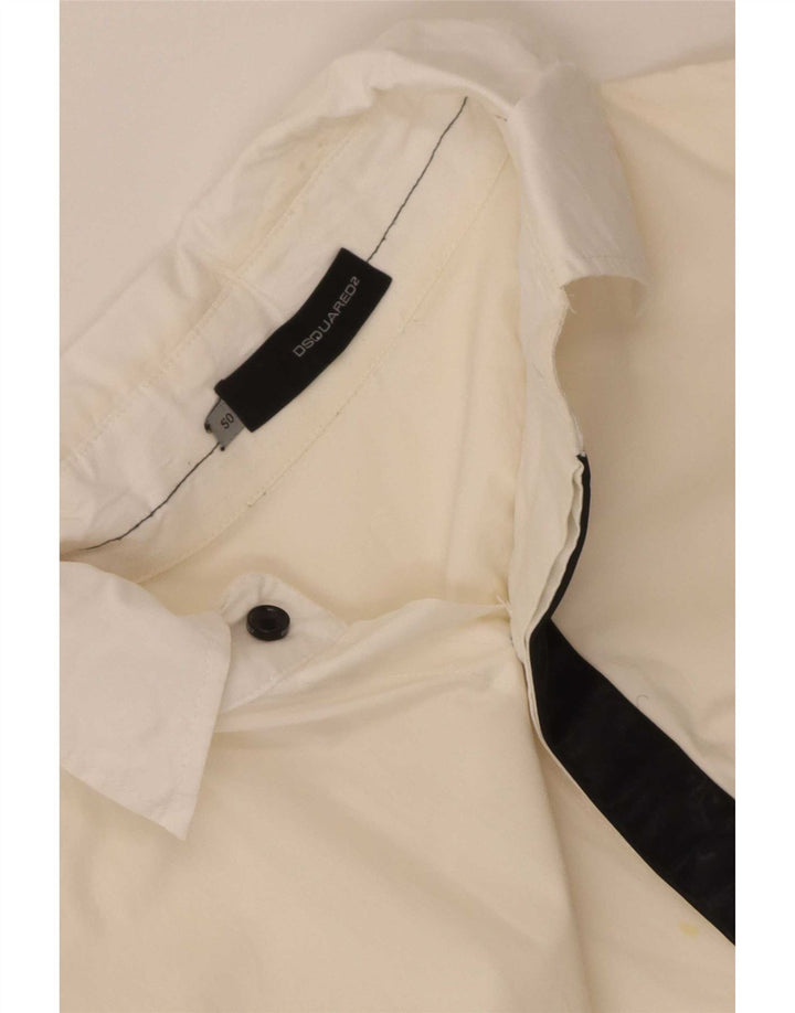 Ανδρικό πουκάμισο Dsquared2 IT 50 Medium White