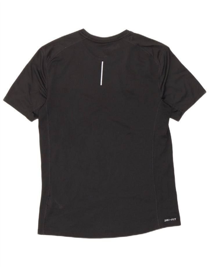 Ανδρικό T-Shirt Nike Dri Fit Top από μεσαίο μαύρο πολυεστέρα