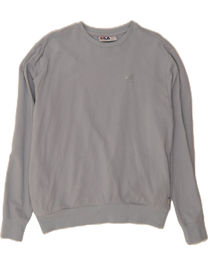 FILA Mens Sweatshirt Jumper Medium Grey Cotton Vintage Fila and Second-Hand Fila from Messina Hembry 