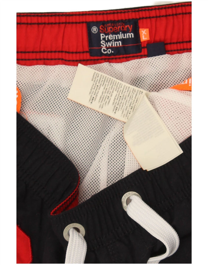 Superdry Ανδρικό γραφικό σορτς κολύμβησης XL μαύρο πολυεστέρα