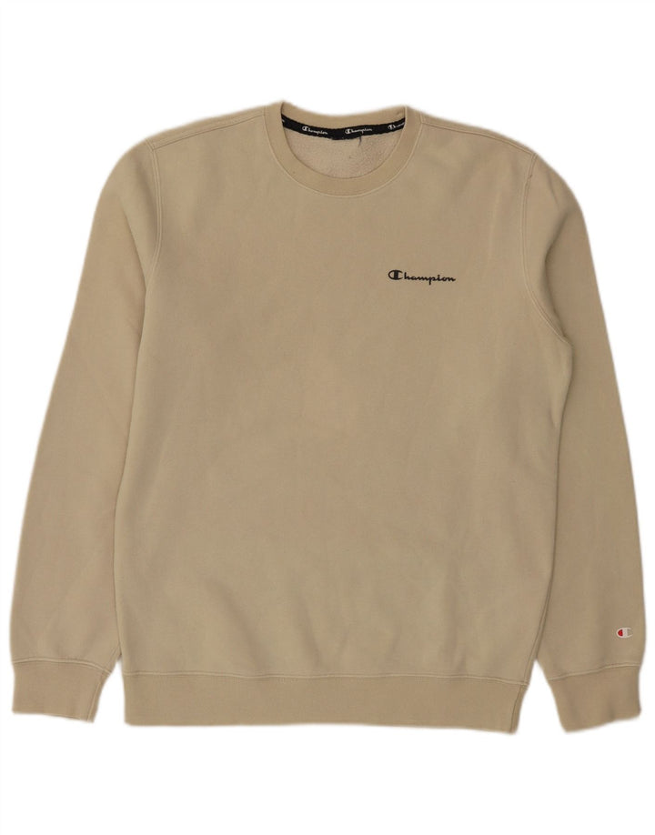 Ανδρική φούτερ Champion Jumper Μεσαίο Μπεζ βαμβακερό